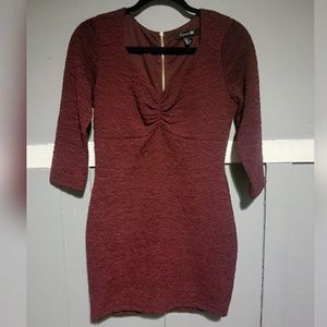 Burgundy Dress